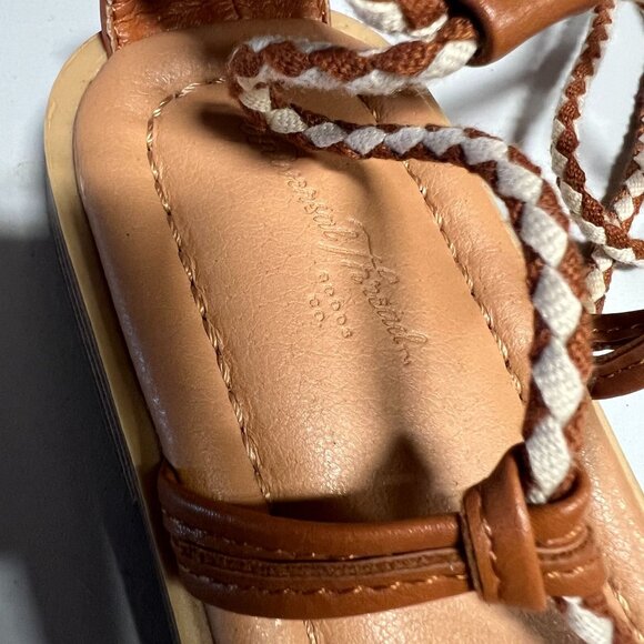 Universal Thread Aurelie Tan Gladiator Lace-Up Sandals Women Sz 6 - Picture 6 of 10